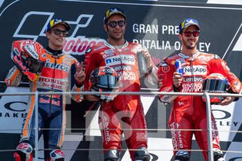 2019-06-02 - Podio motoGP Petrucci, Marquez, Dovizioso - GRAND PRIX OF ITALY 2019 - MUGELLO - PODIO MOTOGP - MOTOGP - MOTORS